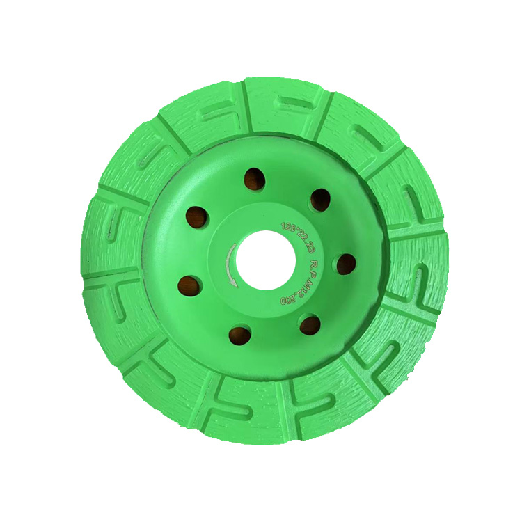 Cold pressed sintered cup wheel