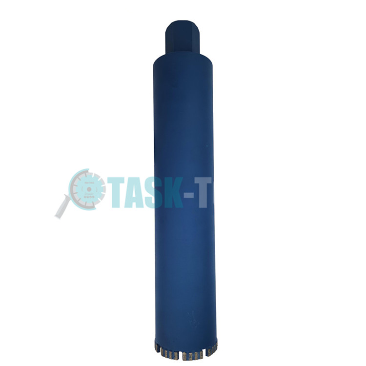 Laser welded core drill bit