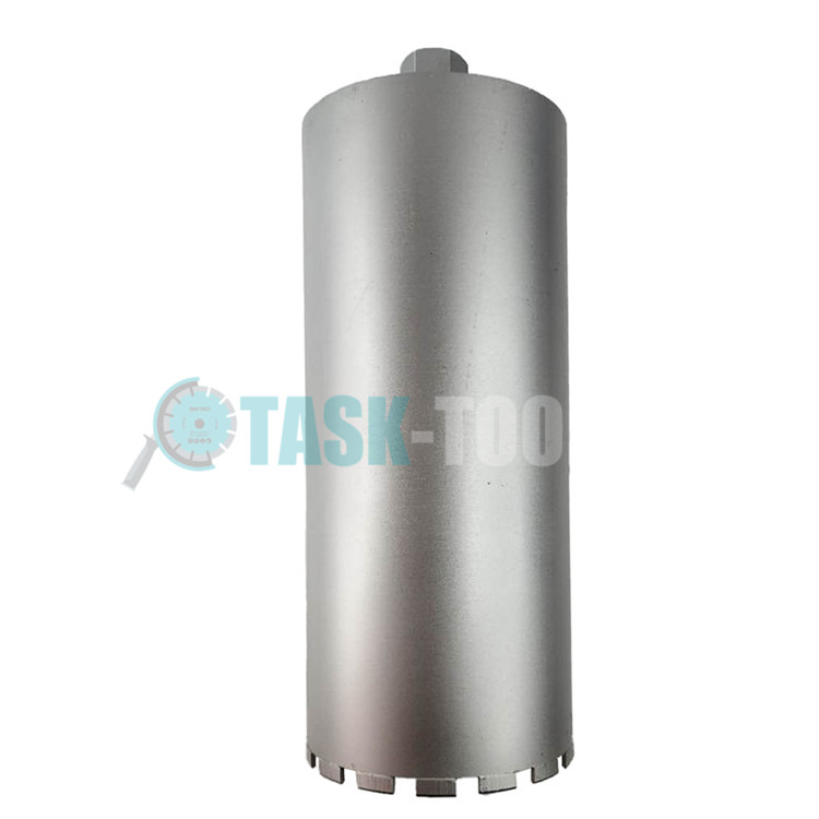 Laser welded core drill bit