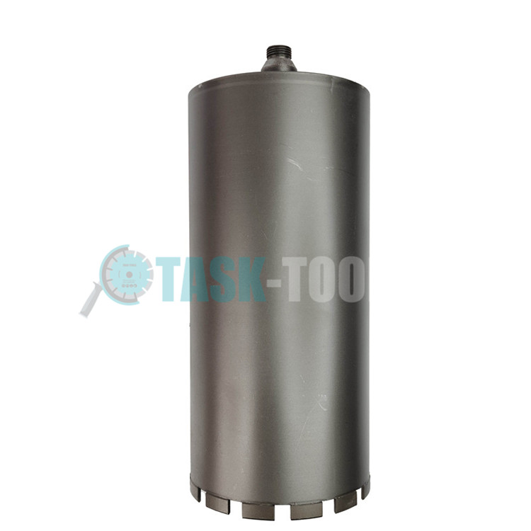 Laser welded core drill bit